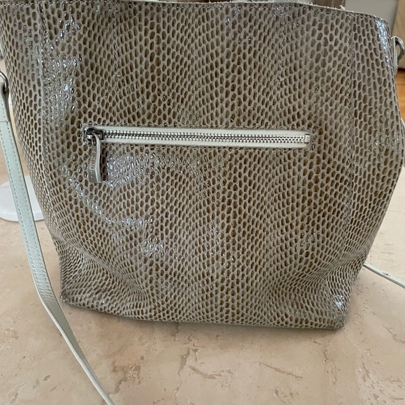 Sorial White and beige mini tote purse with strap - Picture 7 of 10